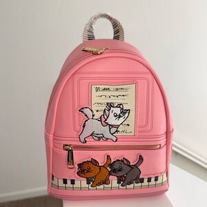 Loungefly Disney Marie Aristocats Pink Mini Backpack